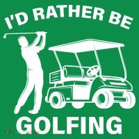 I'd Rather Be Golfing Kids Sweatshirt thumb 2