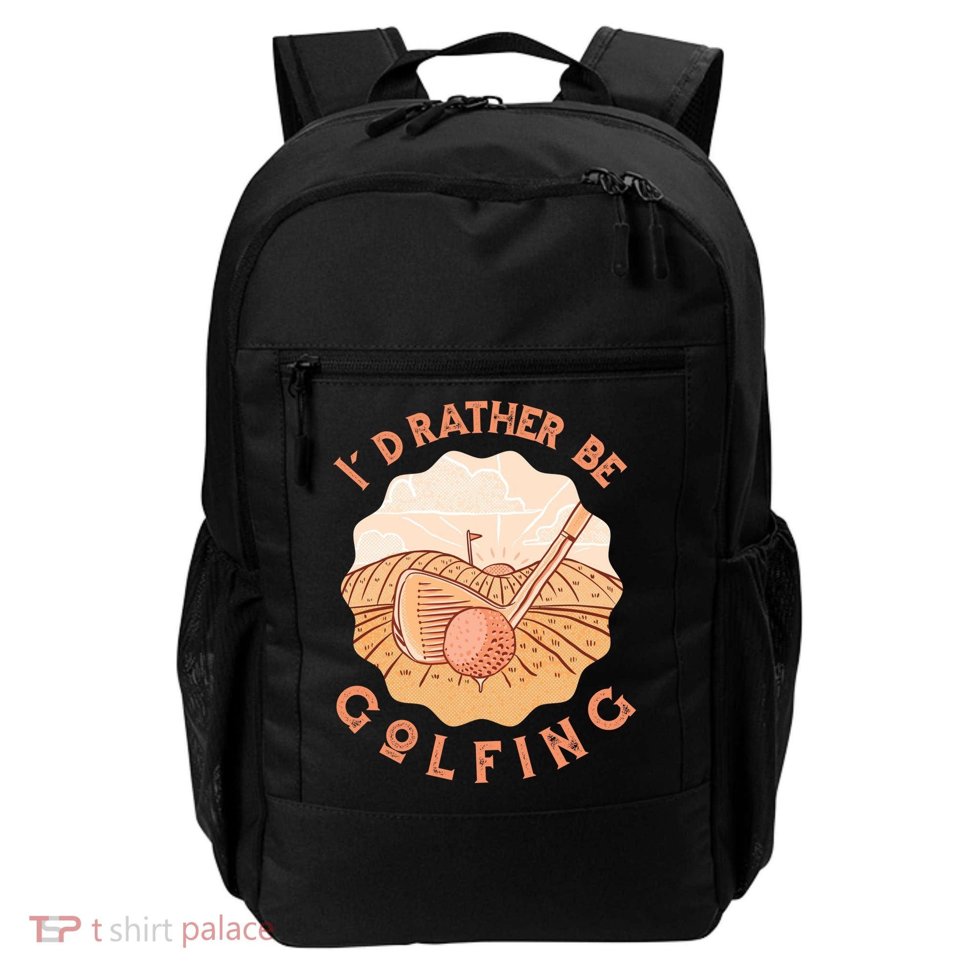 I'd Rather Be Golfing Funny Golf Hobby Backpack