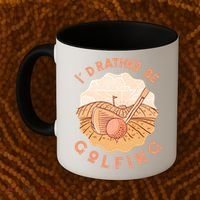 I'd Rather Be Golfing Funny Golf Hobby Coffee Mug thumb 2