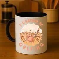 I'd Rather Be Golfing Funny Golf Hobby Coffee Mug thumb 4