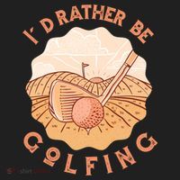 I'd Rather Be Golfing Funny Golf Hobby Tumbler thumb 3