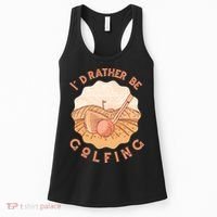 I'd Rather Be Golfing Funny Golf Hobby Women's Tank Top thumb 0