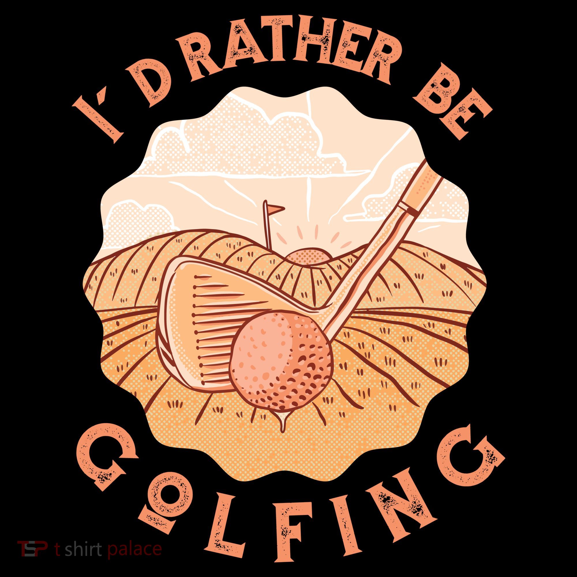 I'd Rather Be Golfing Funny Golf Hobby Women's Tank Top