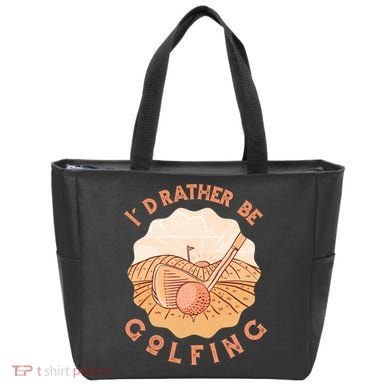 I'd Rather Be Golfing Funny Golf Hobby Tote Bag