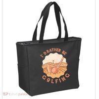 I'd Rather Be Golfing Funny Golf Hobby Tote Bag thumb 2