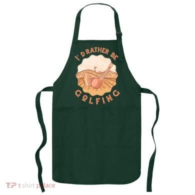 I'd Rather Be Golfing Funny Golf Hobby Apron