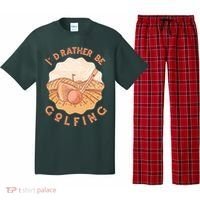 I'd Rather Be Golfing Funny Golf Hobby Pajama Set thumb 0