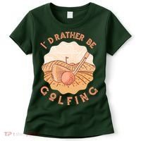 I'd Rather Be Golfing Funny Golf Hobby Women's T-Shirt thumb 0