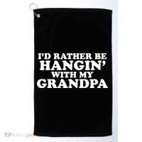 I'd Rather Be Hangin' With My Grandpa Golf Towel thumb 0