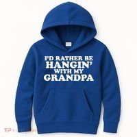 I'd Rather Be Hangin' With My Grandpa Kids Hoodie thumb 0