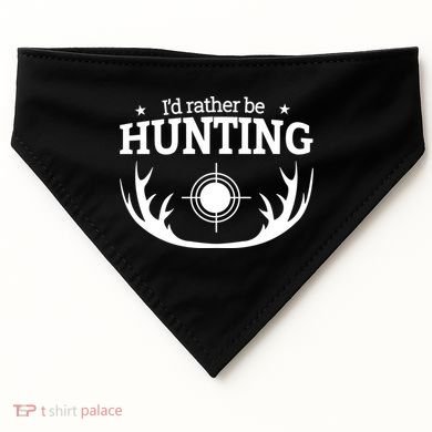 I'd Rather Be Hunting USA-Made Doggie Bandana