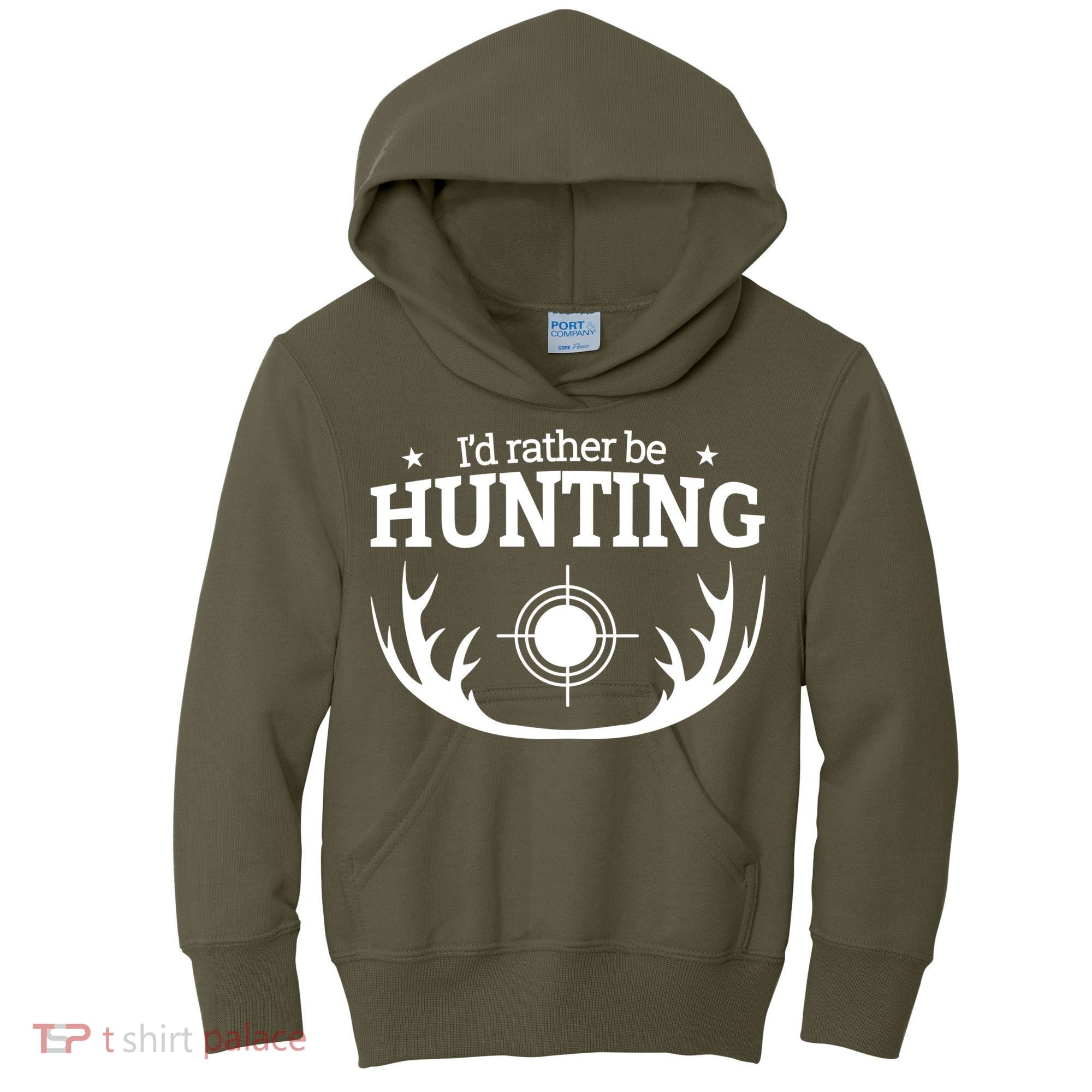 I'd Rather Be Hunting Kids Hoodie