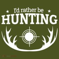 I'd Rather Be Hunting Kids Hoodie thumb 2