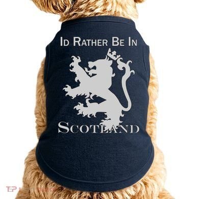 Id Rather Be In Scotland Doggie Tank