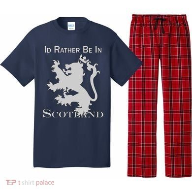 Id Rather Be In Scotland Pajama Set