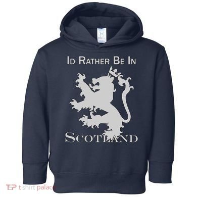 Id Rather Be In Scotland Toddler Hoodie