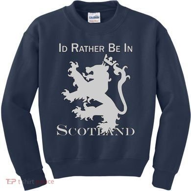 Id Rather Be In Scotland Kids Sweatshirt