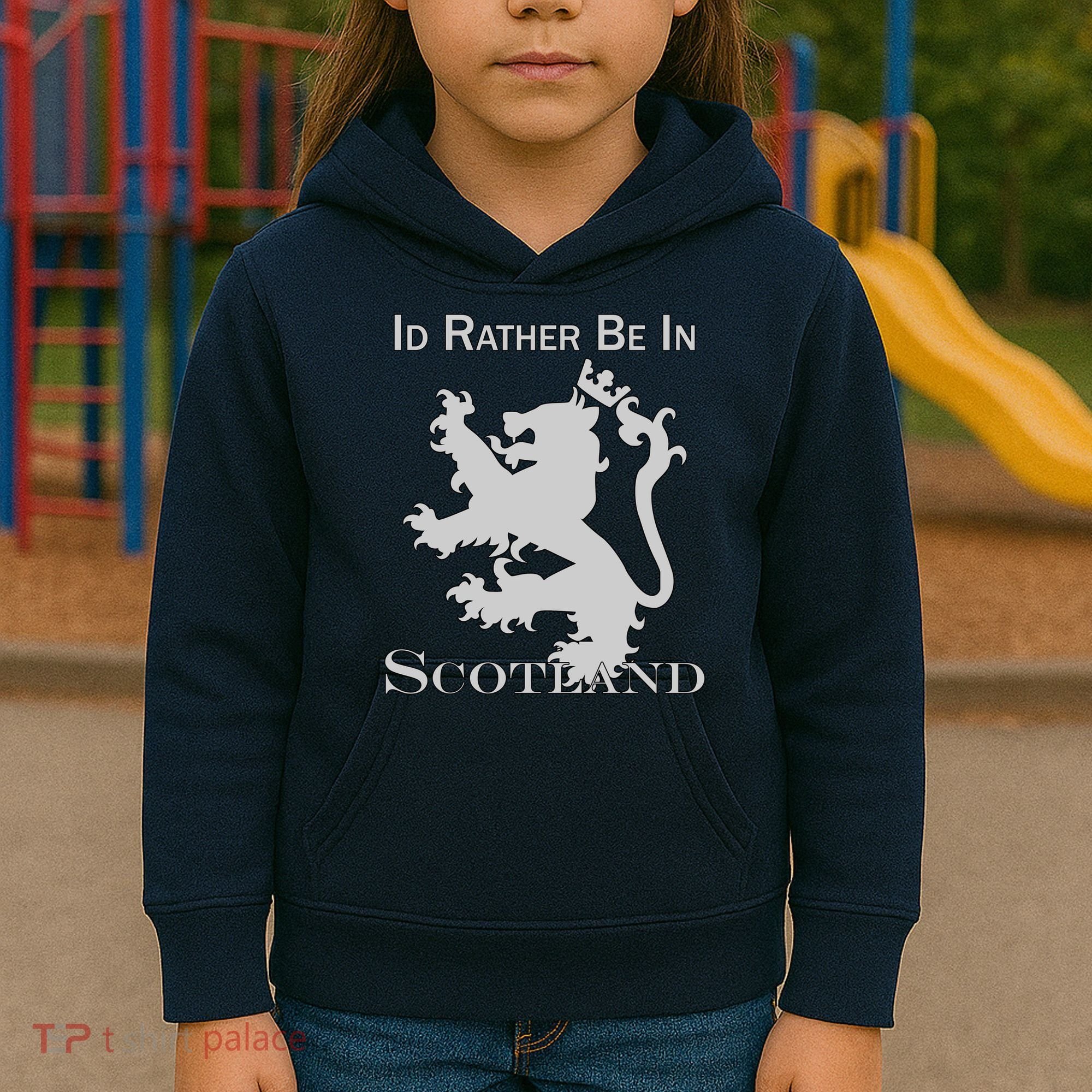 Id Rather Be In Scotland Kids Hoodie