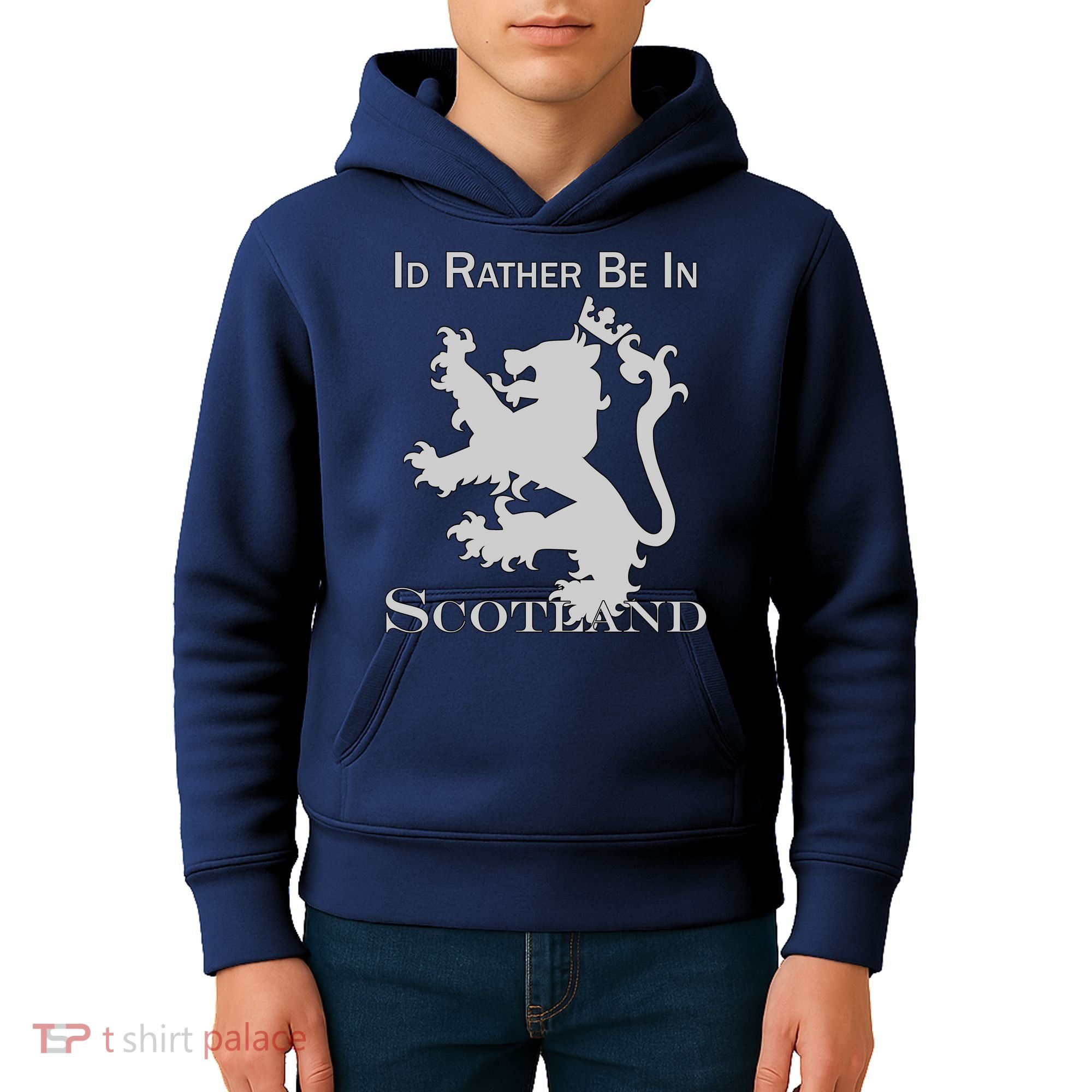 Id Rather Be In Scotland Kids Hoodie