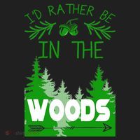 I'd Rather Be In The Woods Funny Hiking Women's Sweatshirt thumb 2