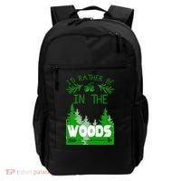 I'd Rather Be In The Woods Funny Hiking Backpack thumb 0