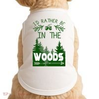 I'd Rather Be In The Woods Funny Hiking Doggie Tank thumb 0