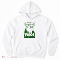 I'd Rather Be In The Woods Funny Hiking Hoodie thumb 0