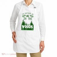 I'd Rather Be In The Woods Funny Hiking Apron thumb 2