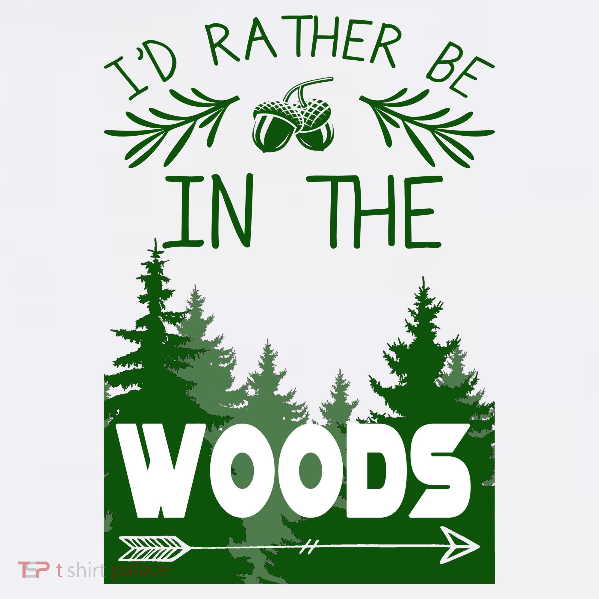 I'd Rather Be In The Woods Funny Hiking Ornament