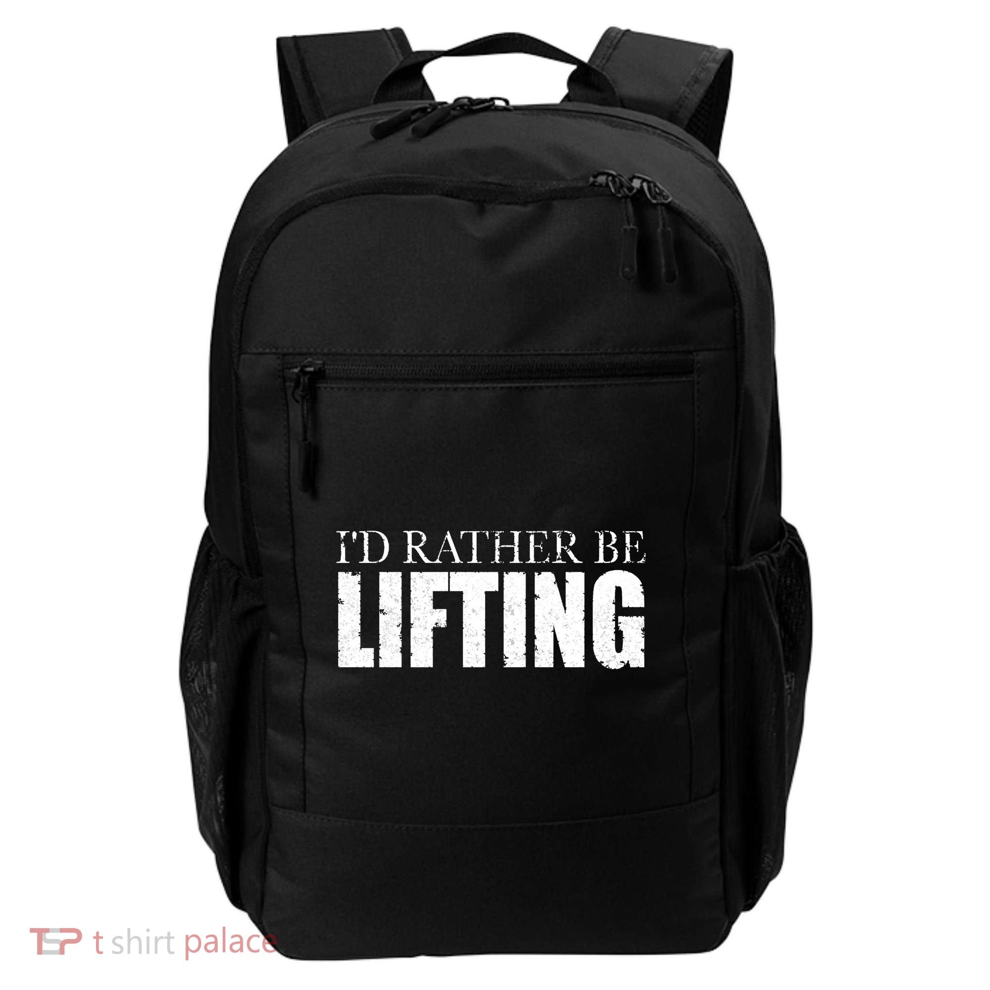I'd Rather Be Lifting Funny Workout Gym Backpack