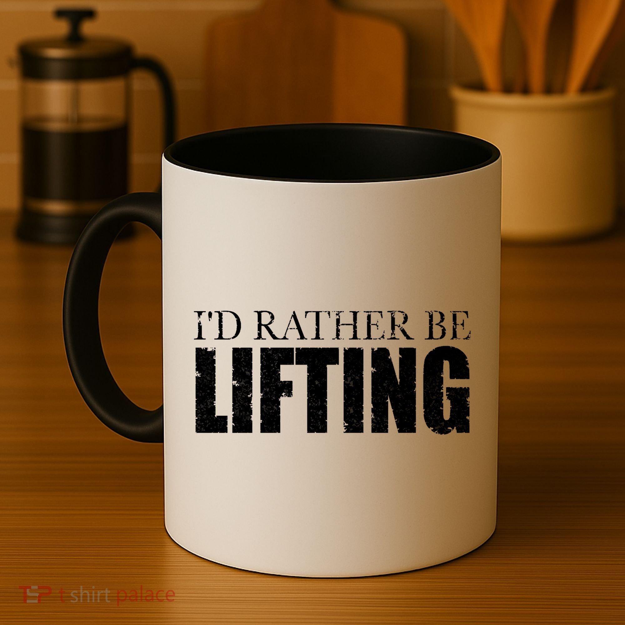 I'd Rather Be Lifting Funny Workout Gym Coffee Mug
