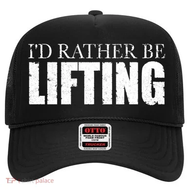 I'd Rather Be Lifting Funny Workout Gym Hat