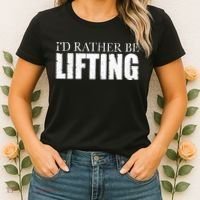 I'd Rather Be Lifting Funny Workout Gym Women's T-Shirt thumb 2