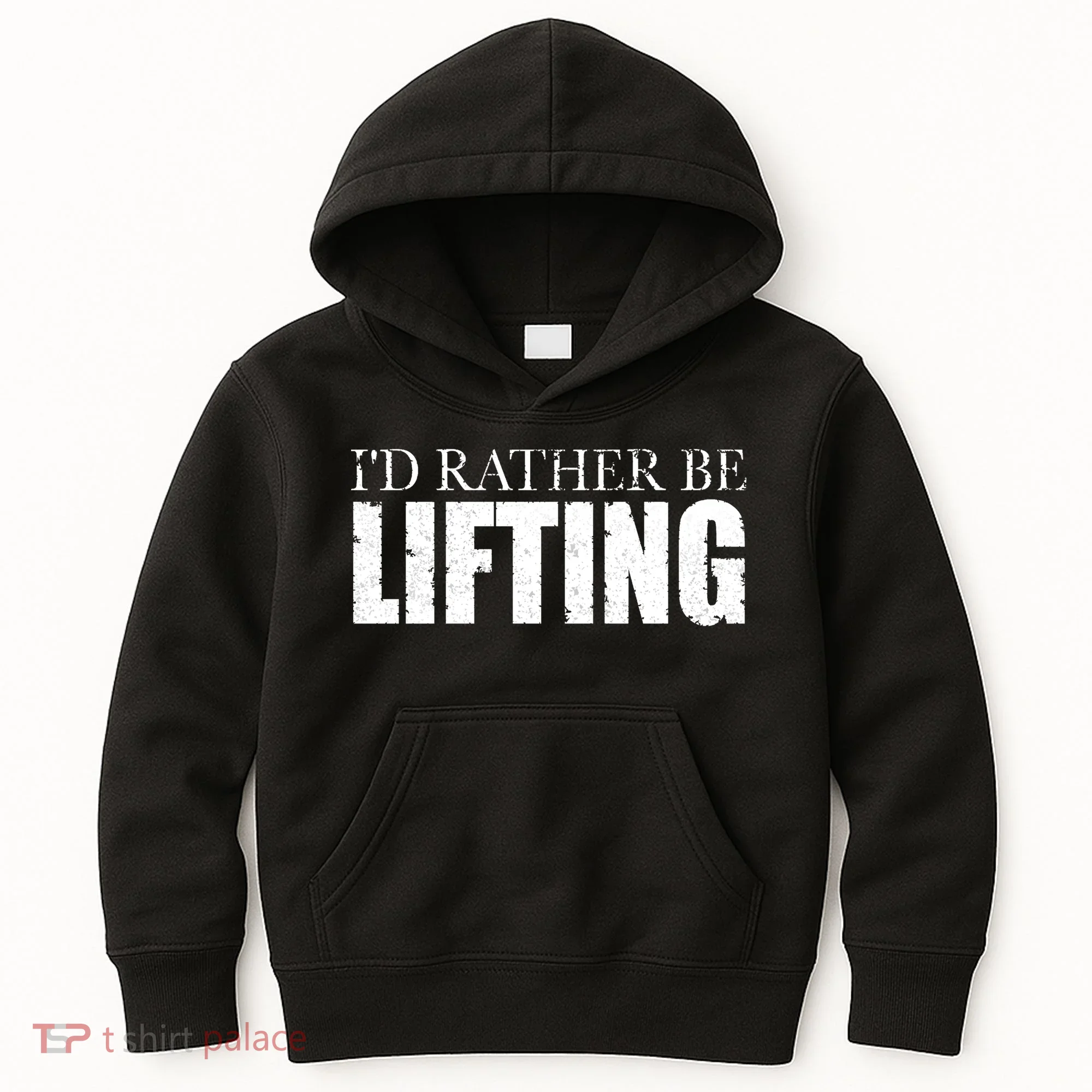 I'd Rather Be Lifting Funny Workout Gym Kids Hoodie