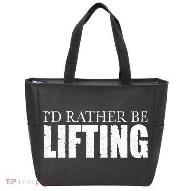 I'd Rather Be Lifting Funny Workout Gym Tote Bag