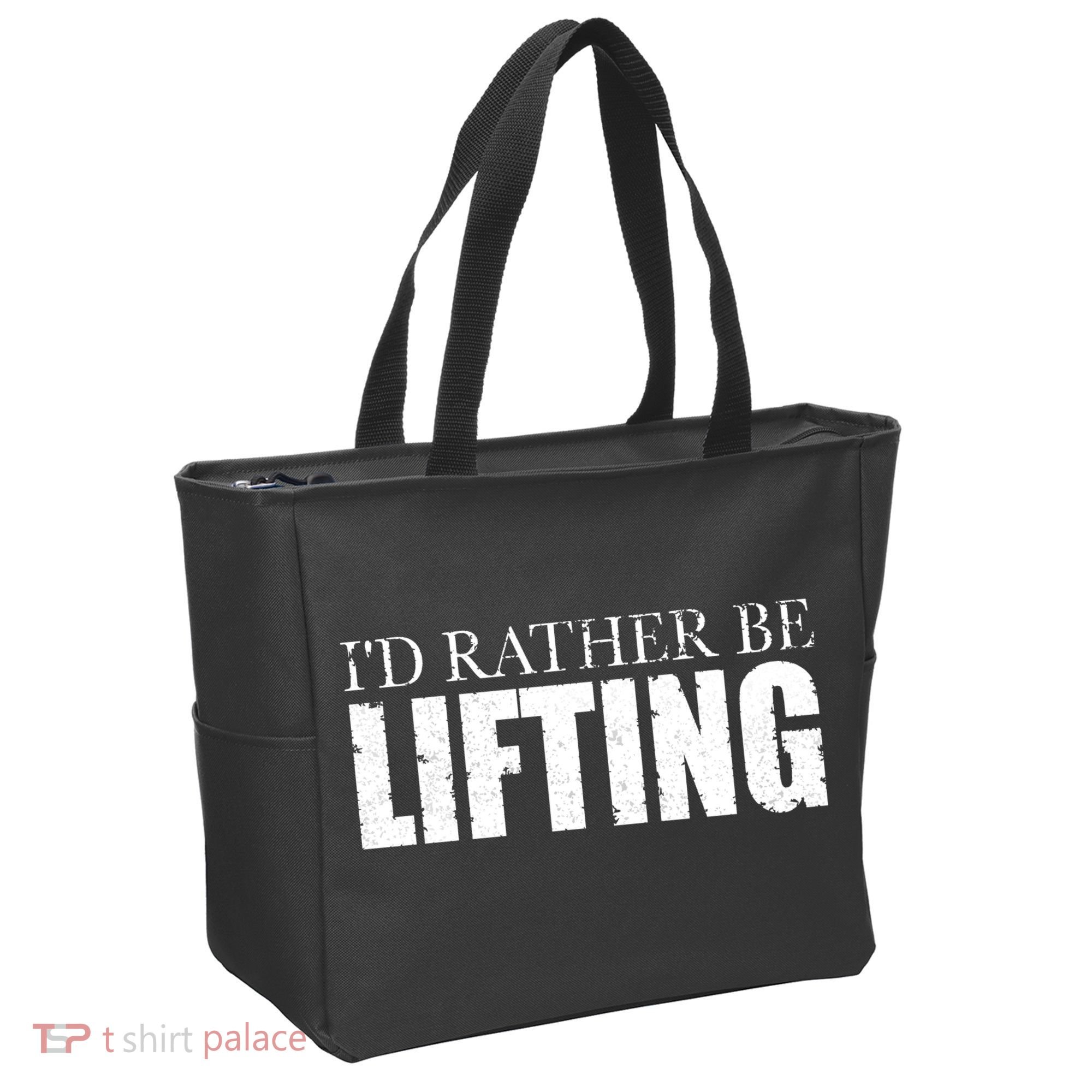 I'd Rather Be Lifting Funny Workout Gym Tote Bag