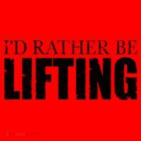 I'd Rather Be Lifting Funny Workout Gym Santa Hat thumb 1
