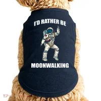 I'd Rather Be Moonwalking  Doggie Tank thumb 0