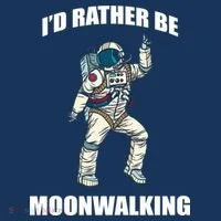 I'd Rather Be Moonwalking  Doggie Tank thumb 4