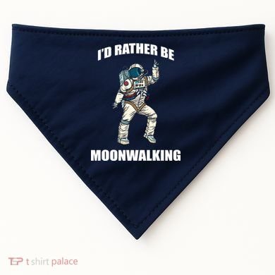 I'd Rather Be Moonwalking  USA-Made Doggie Bandana
