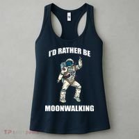 I'd Rather Be Moonwalking  Women's Tank Top thumb 3