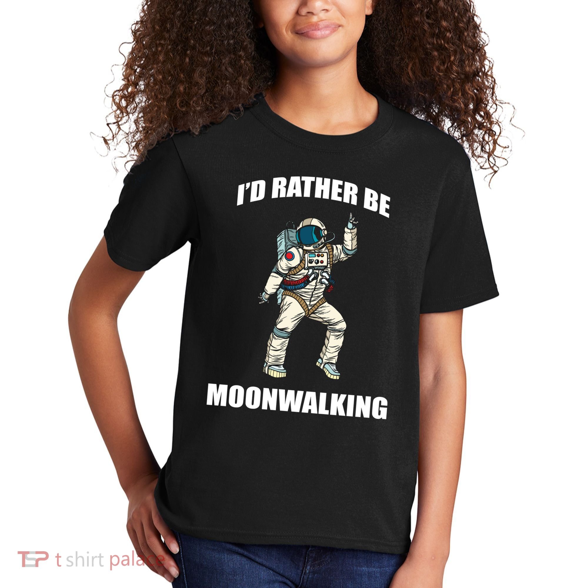 I'd Rather Be Moonwalking  Kids T-Shirt