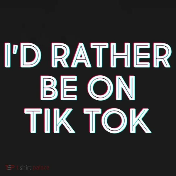 I'd Rather Be On Tik Tok Kids Long Sleeve Shirt