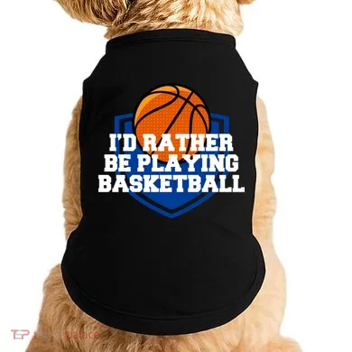 I'd Rather Be Playing Basketball Doggie Tank