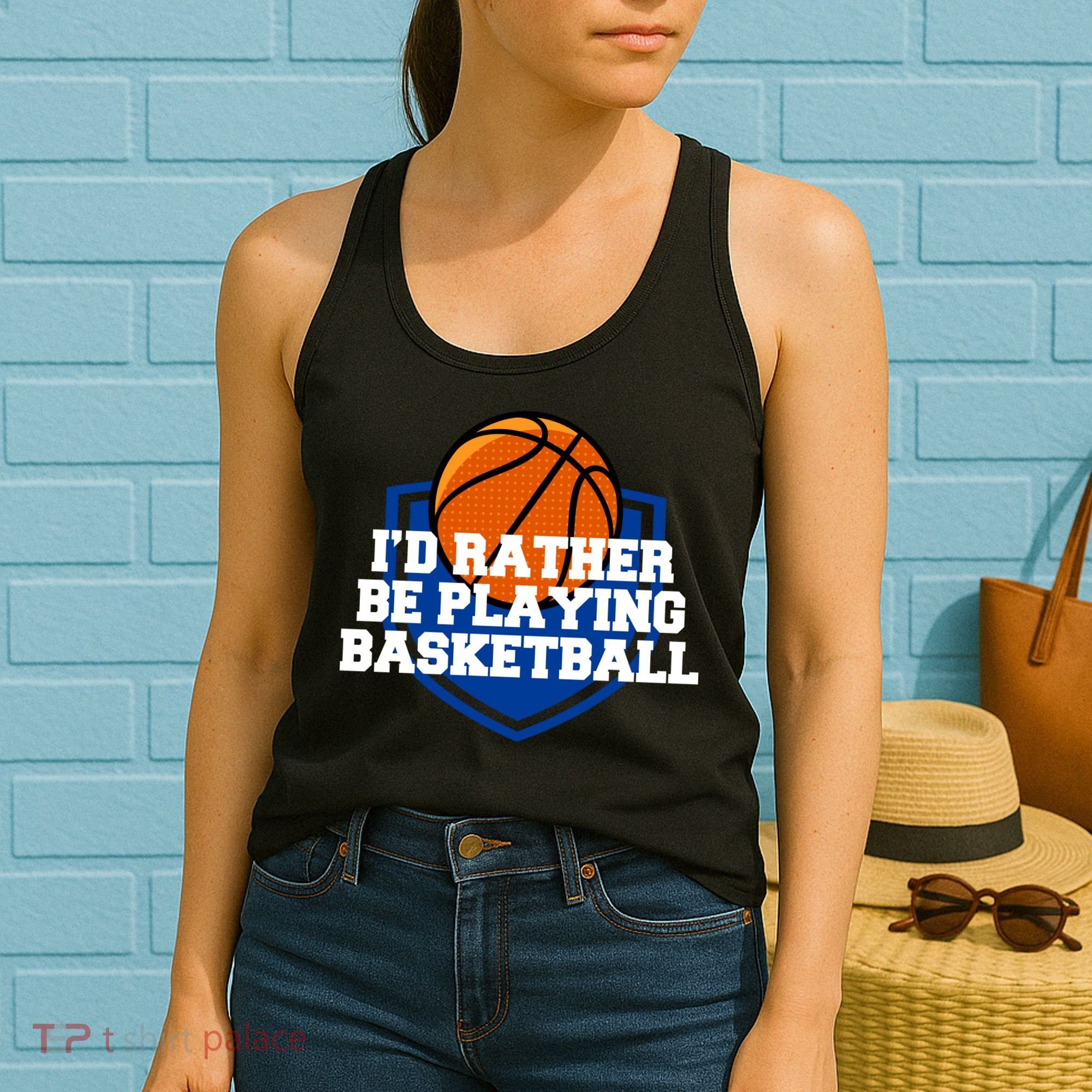 I'd Rather Be Playing Basketball Women's Tank Top