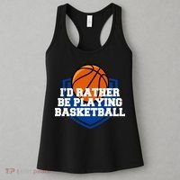 I'd Rather Be Playing Basketball Women's Tank Top thumb 3