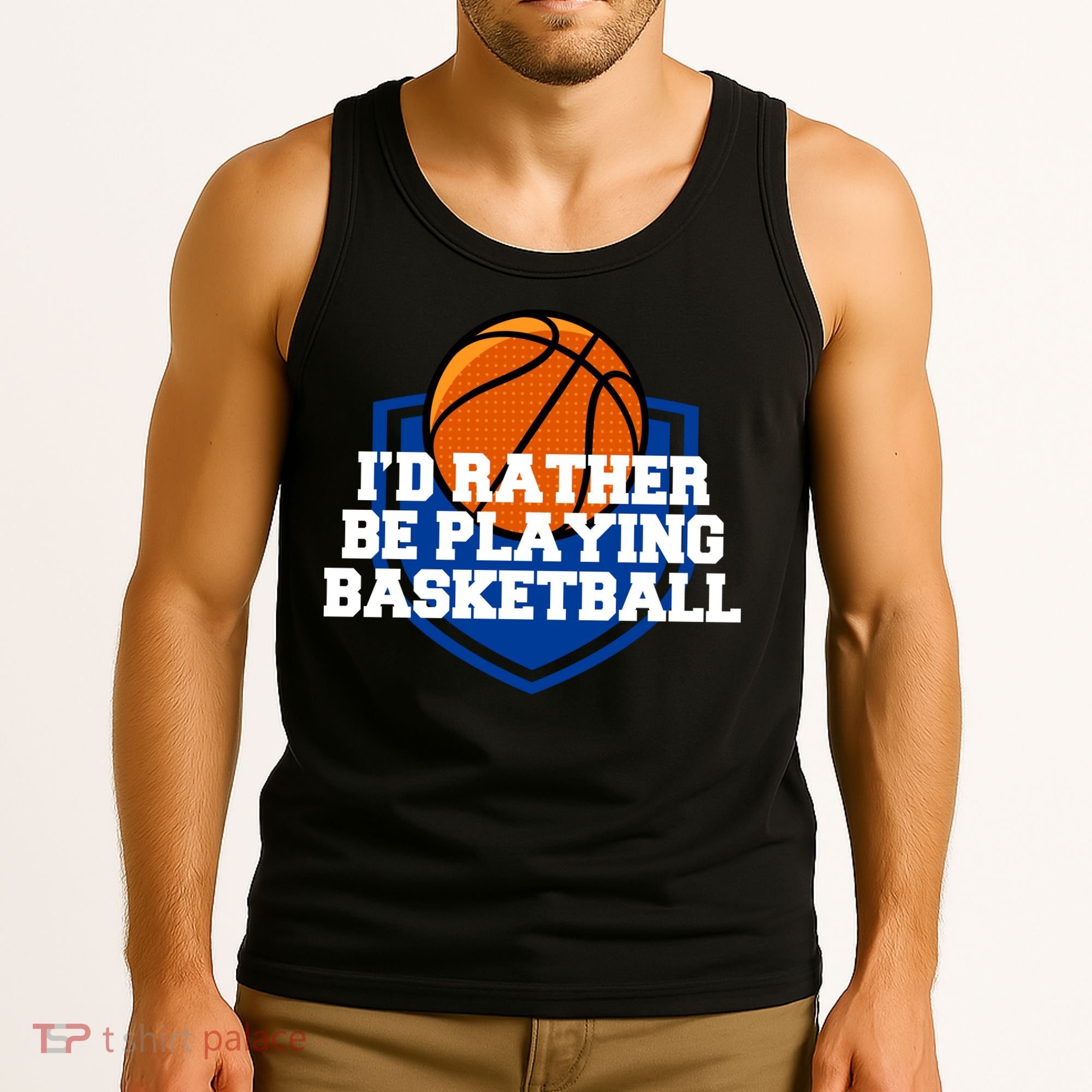 I'd Rather Be Playing Basketball Tank Top