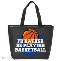 I'd Rather Be Playing Basketball Tote Bag thumb 0