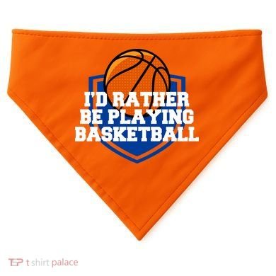I'd Rather Be Playing Basketball USA-Made Doggie Bandana