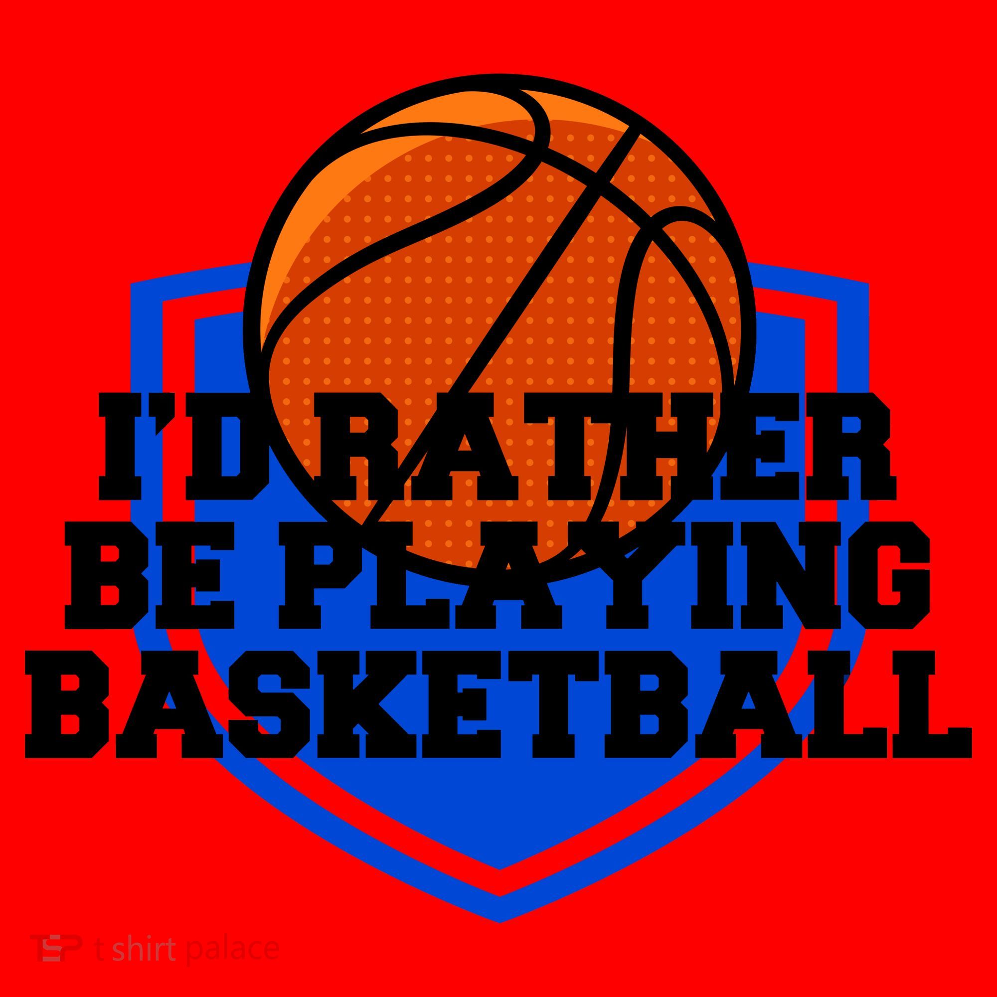 I'd Rather Be Playing Basketball Santa Hat